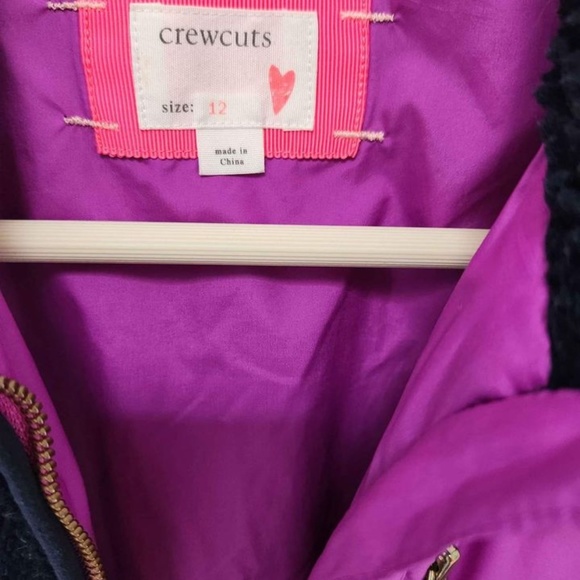 J. Crew Crewcuts Girls Sherpa Vest, Size 12 - Picture 2 of 4